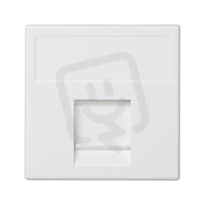 Kryt datové zásuvky K45 PANDUIT jodnoduchá plochá s krytem 45×45mm čistě bílá