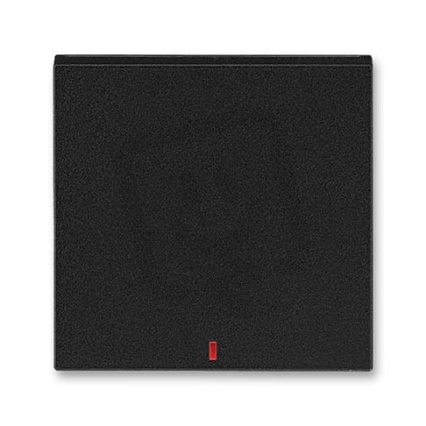 Kryt vypínače s červeným průzorem 3559H-A00655 63 onyx/kouřová černá Levit ABB