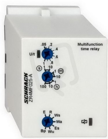 Časové relé multifunkční 12-240V,2P,patice SCHRACK ZR4MF025-A