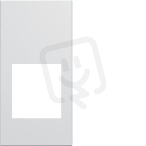 Krytka datové a multimediální zásuvky gallery, 22,5x45 mm, bílá BERKER WXD201B