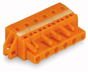 Pružinová svorka CAGE CLAMP 2,5mm2 oranžová 6pól. WAGO 231-706/027-000