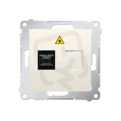 Světlovodná/optická zásuvka samostatná SC/APC krémová KONTAKT SIMON DGS1.01/41