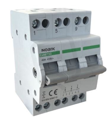 Skupinový přepínač NOARK 113925 EX9BT3G 16A EU (I-0-II), 3CO, 16A