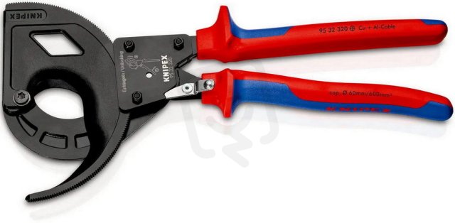 Kleště na kabely (rohatka se západkou, 3rychlostní) 320 mm KNIPEX 95 32 320