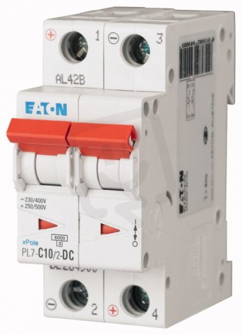 Jistič Eaton PL7-C10/2-DC 10A 2-pólový (10kA) 264900