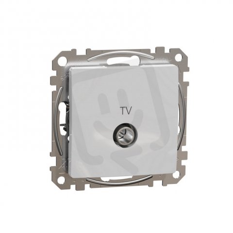 Sedna D/E TV zásuvka koncová 4dB, Aluminium SCHNEIDER SDD113471
