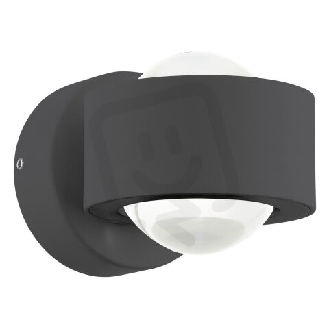 Nástěnné svítidlo ONO 2 LED antracit 5W IP20 EGLO 96049