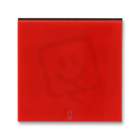 Kryt vypínače s červeným průzorem 3559H-A00655 65 červená/kouř. černá Levit ABB