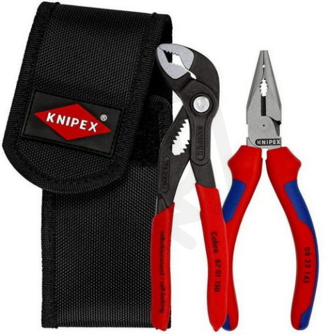 KNIPEX Sada minikleští v tašce na nářadí na opasek 1x 08 22 145, 1x 87 01 150