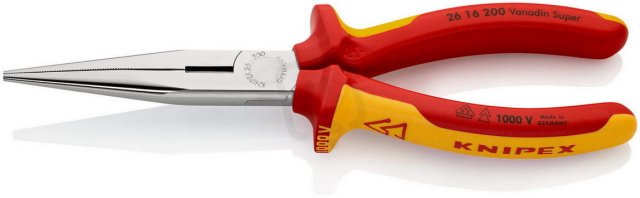 KNIPEX 2616200 kleště půlkulaté dlouhé do 1kV chromované 200mm KN 26 16 200