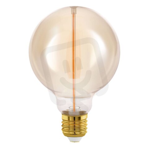 Světelný zdroj LM-E27-LED G95 2W 1800K AMBER EGLO 110364