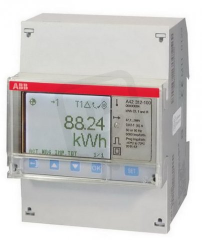 Elektroměr A42 312-100 6 A tř. B RS 485 Modbus ABB 2CMA170512R1000