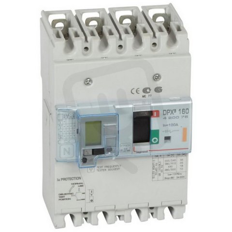 DPX3 160 TM+CHR 4P 100A 25KA LEGRAND 420075